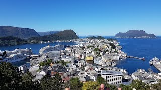 Alesund in Norwegen  Besuch mit der AIDAperla [upl. by Dnomyad344]