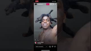 Kodak Black Mellow Rackz reveal their baby’s name  ig live 332021 [upl. by Spratt]