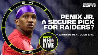 Denvers in a TOUGH draft spot  Michael Penix Jr makes the MOST SENSE with RAIDERS  NFL Live [upl. by Ches672]