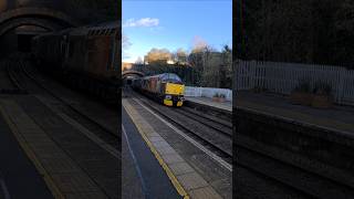 37510 amp 37407 working 7Q84 Ely Papworth to Laira passing Stamford Lincolnshire [upl. by Michaud]