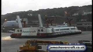 Dover to Calais SRN4 Hoverspeed Hovercraft Last Day Flights 24 Princess Anne Princess Margaret [upl. by Sharai]