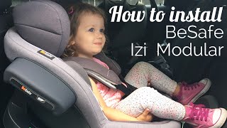 Installing the BeSafe Izi Modular Capsule and Car Seat in a Mini Clubman [upl. by Repinuj]