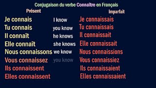 CONNAÎTRE – French Verb Conjugation with Pronunciation  Conjugaison Français avec Prononciation [upl. by Geer227]