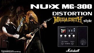 NUX MG300 Marshall  MEGADETH style [upl. by Heidy]