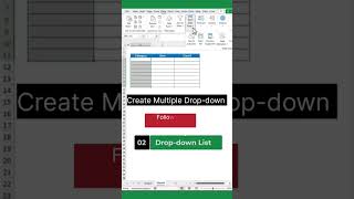 Drop Down list Multiple Depending youtube exceltips shorts dropdown excel tricks tricks [upl. by Timmons133]