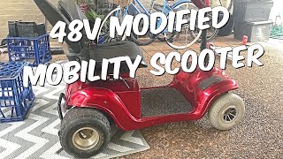 48v Modified Mobility Scooter test drive powerwheelsaustralia modifiedpowerwheels [upl. by Leeland]