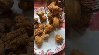 Crispiest chicken popcorn at home shortsvideo ytshort recipe food chickenpopcorn [upl. by Neela]