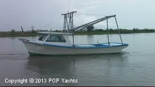 SOLD Used 1989 Lafitte 33 Skiff Shrimper in New Orleans Louisiana [upl. by Ulberto]