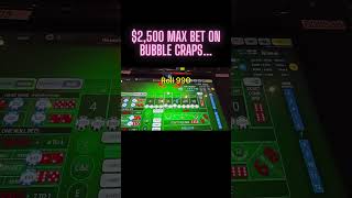 LFG 2500 MAX BET Bubble Craps Roll 990🔥🔥🔥Bluffinbob Realbrettski Shorts Casino Dice [upl. by Dagny]