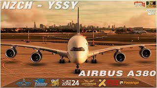 🔴AIRBUS A380  Christchurch NZCH  YSSY Sydney  VATSIM  Newsky  MSFS [upl. by Auhsaj163]