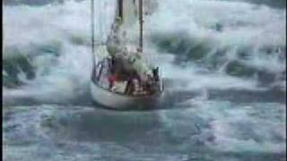 Stormy weather  sailboat in distress at sea [upl. by Teeniv435]