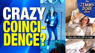 Video Comedian Jokes About Vaccine Then Collapses On Stage [upl. by Spevek]