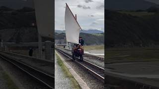 Spooners Boat with sail on the cob  Ffestiniog bygones weekend 041024 spoonersboat [upl. by Aita344]