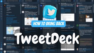 How to get old TweetDeck back without X Pro Subscription 100 Working [upl. by Ralyks672]