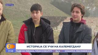 RTS JUTARNJI PROGRAM  Istorija se uči na Kalemegdanu [upl. by Anwadal]