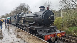 GWR Castle Class quotPendennis Castlequot arrives at Rawtenstall ELR ready for the weekends Western Gala [upl. by Debbie812]