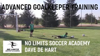 Soccer Goalkeeper Training Parrying and Ground Balls  U12 Boys [upl. by Everson]