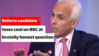 Reform candidate loses cool on BBC at brutally honest question  Absolute garbage [upl. by Richelle271]