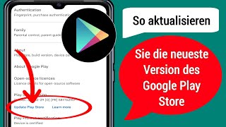 So aktualisieren Sie die neueste Version des Google Play Store  So aktualisieren Sie den Play Store [upl. by Etnoid]