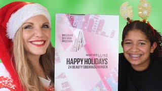 Maybelline Magical New York Adventskalender 2023  Unboxing mit meiner Nichte  Claudis Welt [upl. by Claudetta]