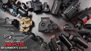 Ep16 AR15 Optics Bible BUIS vs Red Dot Sight vs Holographic vs Prism vs LPVO vs Magnifiers [upl. by Albric729]