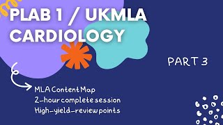 PASS PLAB 1UKMLA Cardiology HighYield Review  Part 3 [upl. by Jezabella345]