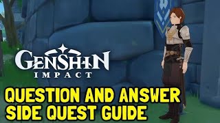 Genshin ImpactWorld Quest  Question and Answer  PART26 [upl. by Introc]