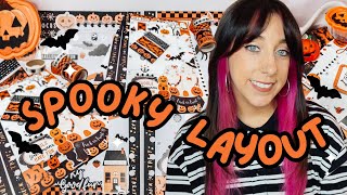 Spooky Cute Planner Layout  Recently Watched Horror Movies  Halloween Happy [upl. by Roby593]