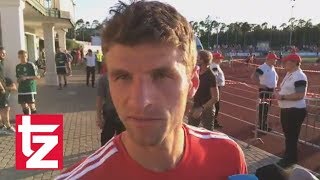 Thomas Müller nach Sieg in Wolfratshausen „Bin nicht für die Transfers zuständig“ [upl. by Ware603]