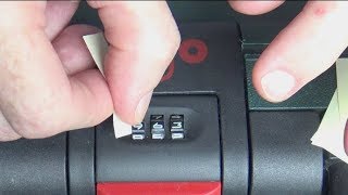 How to Unlock Suitcase With Combination  How To Change Lock Number [upl. by Calvert]