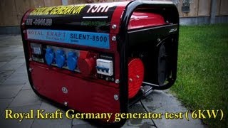 Royal Kraft Germany Generator test [upl. by Frodeen]