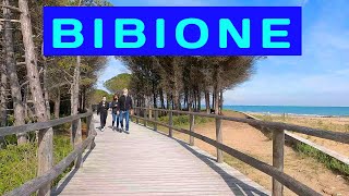 Bibione Italy Biking from Beach Center to Lighthouse [upl. by Marisa284]