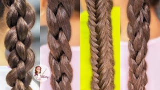 4 TRENZAS Diferentes En 3D Fáciles Para la Escuela 2018 [upl. by Ahsatsana208]