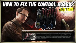 HOW TO FIX THE FACTORY CONTROL BOARDS  ESCAPE FROM TARKOV  MECHANIC TASKS FARMING PART 1 TOOLSET [upl. by Ymeon]