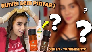 TESTEI O TONALIZANTE RUIVO DA KAMALEÃO COLORS Usando tonalizante no cabelo clareado com sun in🫢 [upl. by Alexandrina]