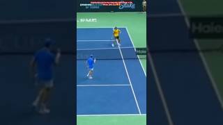 AMAZING Point by Sinner 😳 vs De Minaur Davis cup 2024 Analysis [upl. by Llerehc]