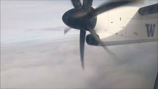 4K FULL FLIGHT Spokane GEG  Portland PDX — Alaska Horizon — Bombardier Q400 — N435QX [upl. by Sug74]