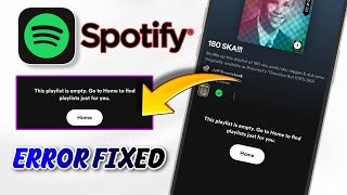 spotify empty playlist problem  how to fix spotify this playlist is empty problem  spotify error [upl. by Malissa]