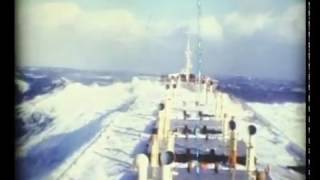 Broströms M S Nordland in storm early 70ties [upl. by Ettesoj231]