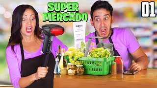 NOS ABRIMOS UN SUPERMERCADO  SUPERMARKET SIMULATOR 1 [upl. by Nairrod]