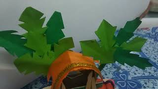 DIY  How to make Hut from coconut chakiri  Coconut shell craft [upl. by Ssur]