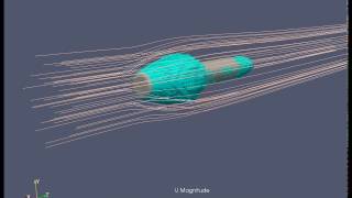 Twophase flow over cavitating torpedo using OpenFOAM [upl. by Nal]