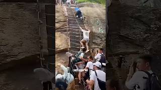 😱Thrilling Ladder to Heaven on Mount Hua [upl. by Yerffeg]