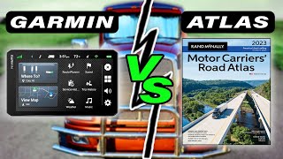 Garmin Truck GPS Vs Rand McNally Motor Carriers Road Atlas [upl. by Atnek]