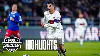 Portugals Cristiano Ronaldo scores ELECTRIC goal in 20 win over Liechtenstein  Euro Qualifiers [upl. by Glynnis]