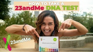 How 23 AND ME DNA Testing Works FUN STEP BY STEP TUTORIAL [upl. by Paige]