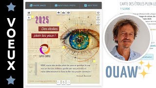 Carte voeux électronique entreprise 2025 des étoiles plein les yeux  Vision rêves émerveillement [upl. by Onder]