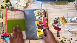 Make a JUNK Journal Page Border  Junk Journal Page Ideas  papercrafts papercraftideas [upl. by Liza]