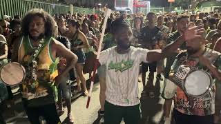 Bateria do Império Serrano no ensaio de rua pra o carnaval 2024 [upl. by Herzel]