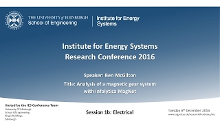 Analysis of a magnetic gear system with Infolytica MagNet  Ben McGilton [upl. by Enael55]